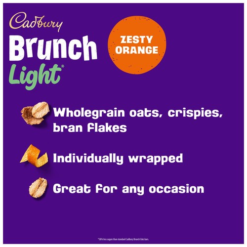 Cadbury Brunch Light Orange Chocolate Cereal Bars