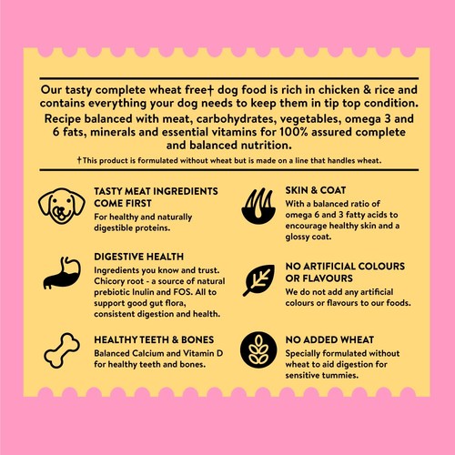 Wagg Wheat Free Dog Chicken & Rice