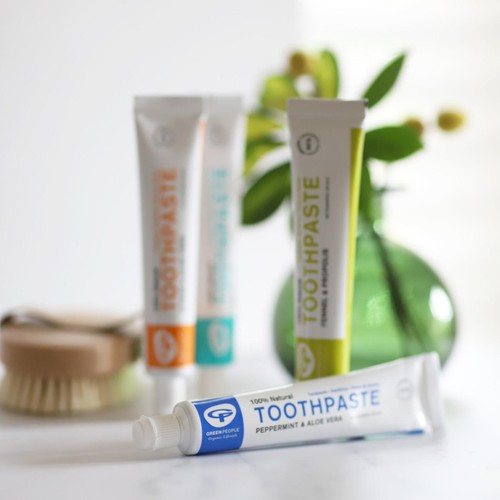 Green People Organic Toothpaste Peppermint & Aloe Vera, Vegan