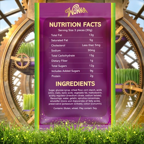 Wonka Magic Garden Rope Sweets Lemon and Lime