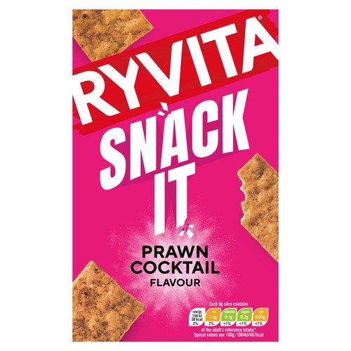 Ryvita Snack It Thins Prawn Cocktail Flatbread Snacks