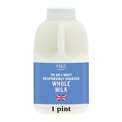 M&S Whole British Milk 1 Pint
