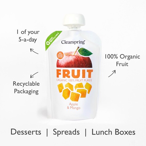 Clearspring Organic FRUIT Puree - Apple & Mango