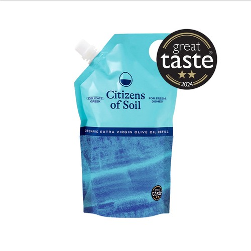 Citizens of Soil Organic Greek Extra Virgin Olive Oil Refill 