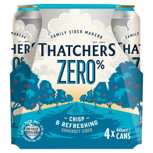 Thatchers Zero 4 x 440ml