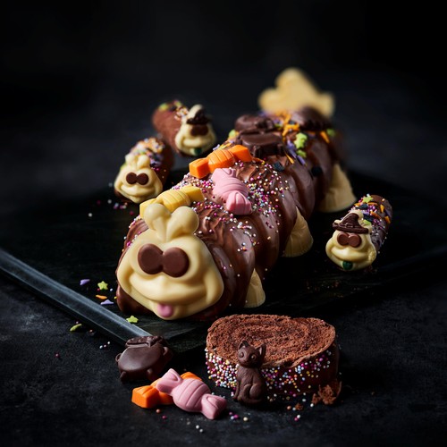 M&S Trick or Treat Colin the Caterpillar Chocolate Sponge Mini Rolls