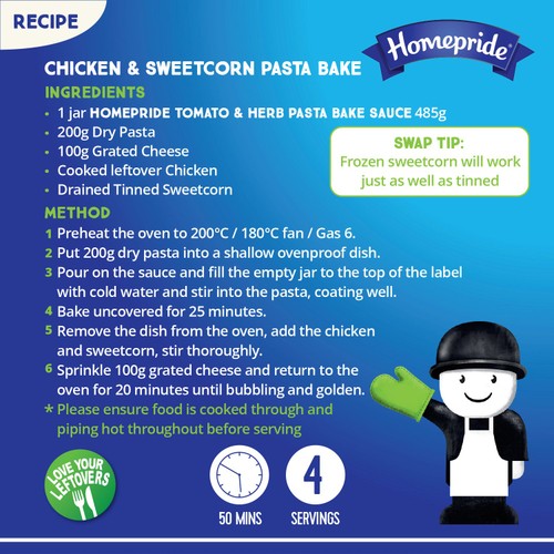 Homepride Creamy Tomato & Herb Pasta Bake Sauce
