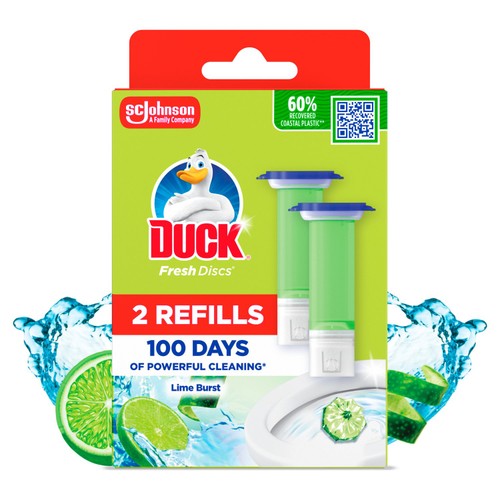 Duck Toilet Fresh Discs Duo Refills Lime
