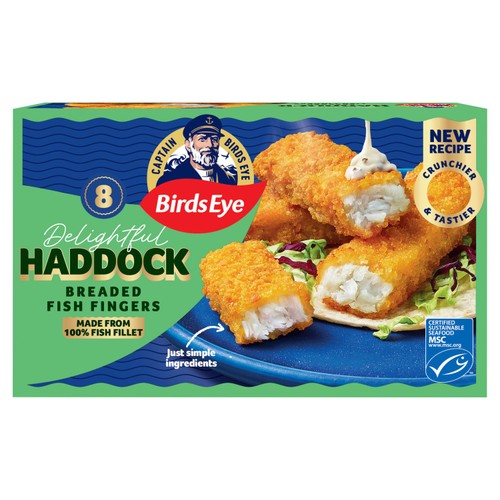 Birds Eye 8 Breaded MSC Haddock Fish Fingers