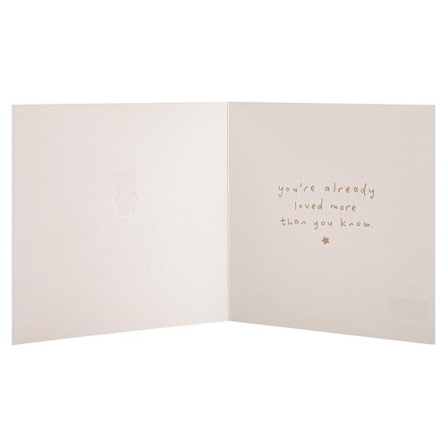 M&S Spencer Bear Welcome New Baby Card