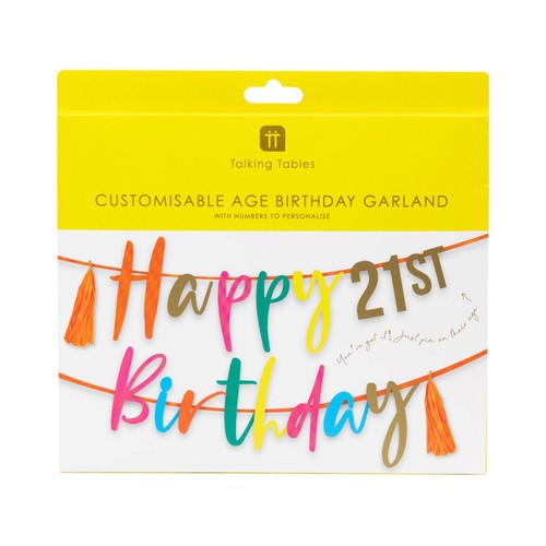 Talking Tables Numbers Birthday Garland