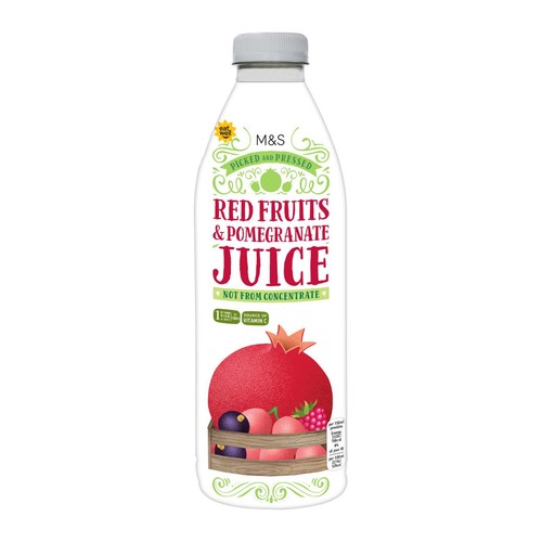 M&S Red Fruits & Pomegranate Juice