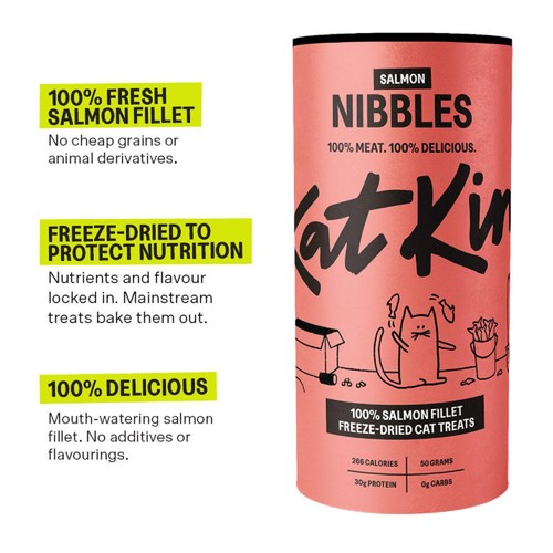 KatKin Salmon Nibbles Cat Treats