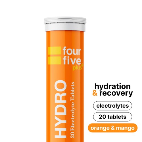 fourfive Orange & Mango Electrolyte & Vitamin Hydration Tablets