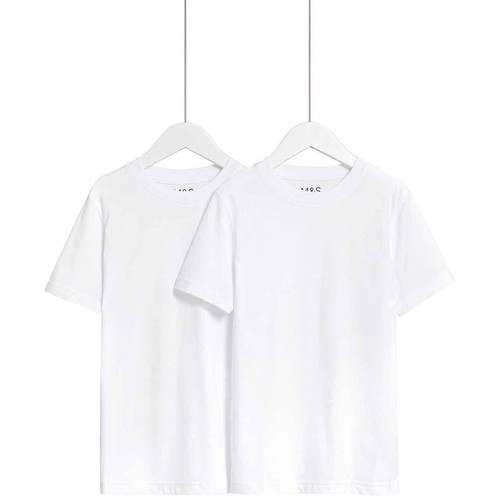 M&S Unisex T-Shirt, 9-10 Years, White