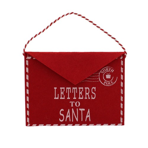 Red Felt Envelope Letters To Santa 
