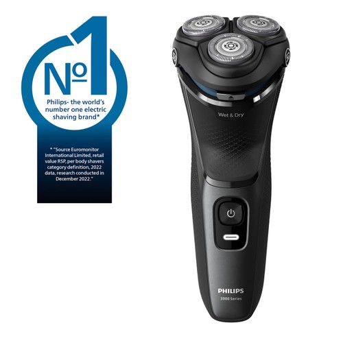 Philips Wet & Dry Electric Shaver Series 1000 with 4D Flex Heads