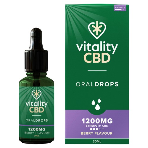 Vitality CBD Berry Oral Drops 1200mg