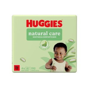 Huggies Natural Care Baby Wipes Quad Pack 4 x 48 per pack