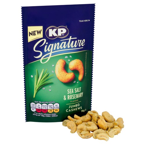 KP Signature Sea Salt and Rosemary Cashew Nuts