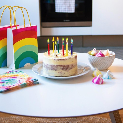 Talking Tables Rainbow Colour Flames Candles