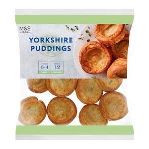M&S 6 Beef Dripping Yorkshire Puddings Frozen