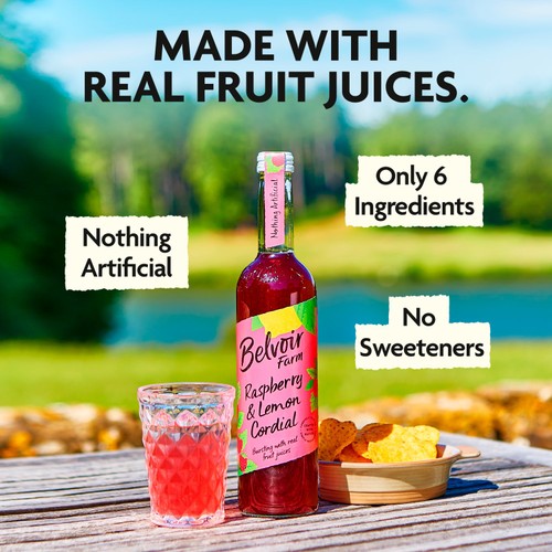 Belvoir Raspberry & Lemon Cordial