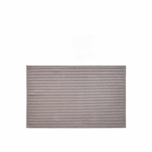 M&S Pure Cotton Ribbed Woven Bath Mat, One Size, Marble