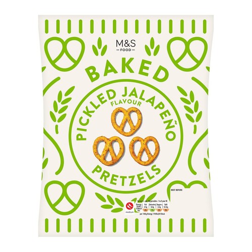 M&S Pickled Jalapeno Flavour Pretzels