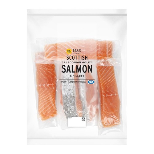 M&S Scottish Skin On Salmon Fillets