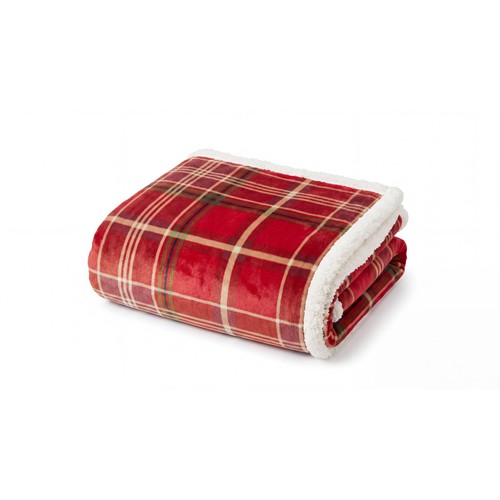 Deyongs Red Check Throw