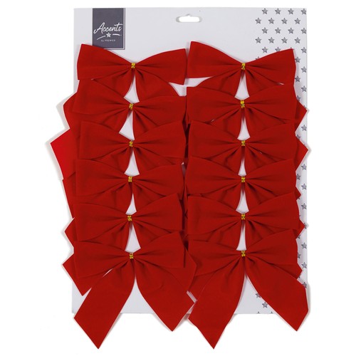 Red Velvet Bow 12 pack