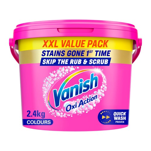 Vanish Oxi Action Powder Fabric Stain Remover Powder Colours 
