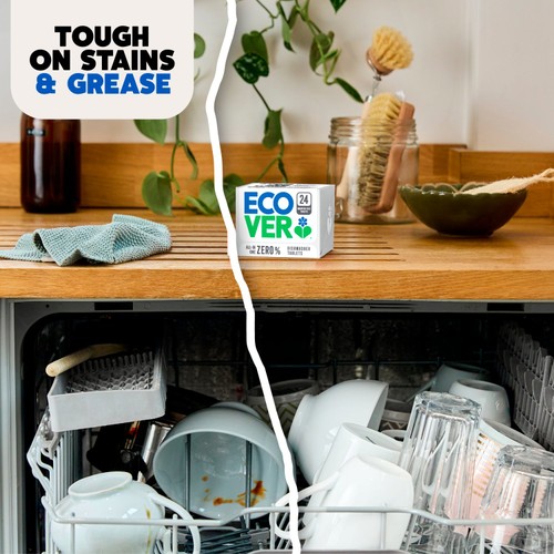 Ecover All-In-One Zero Dishwasher Tablets, 24 Tablets