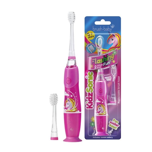 Brush-Baby KidzSonic Unicorn Electric Toothbrush, 3  Yrs