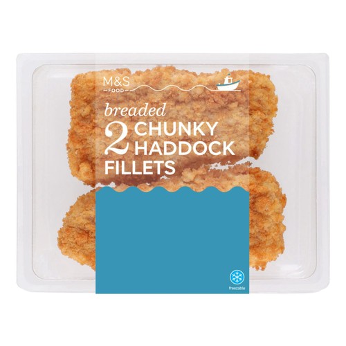M&S 2 Breaded Chunky Haddock Fillets