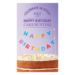 M&S Happy Birthday Cake Topper