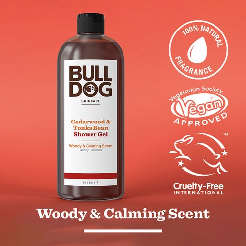 Bulldog Mens Cedarwood and Tonka Bean Shower Gel