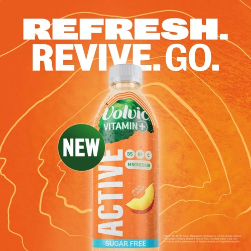 Volvic Vitamin Peach Active Vitamin Flavoured Water