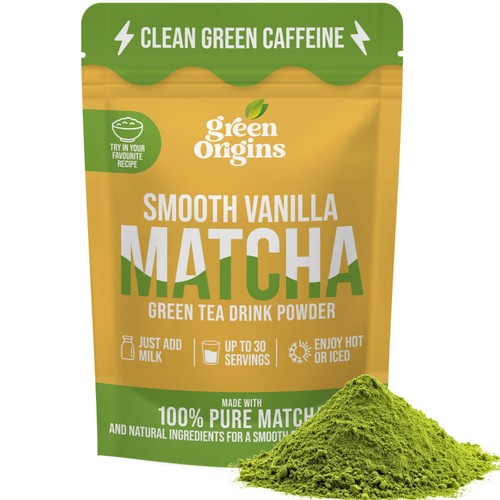 Green Origins Smooth Vanilla Matcha Green Tea Drink Powder
