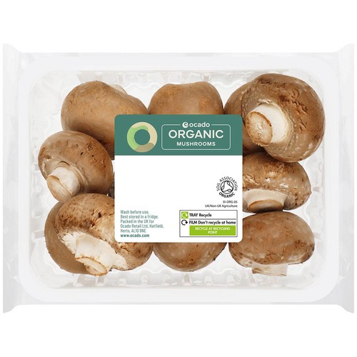 Ocado Organic Chestnut Mushrooms