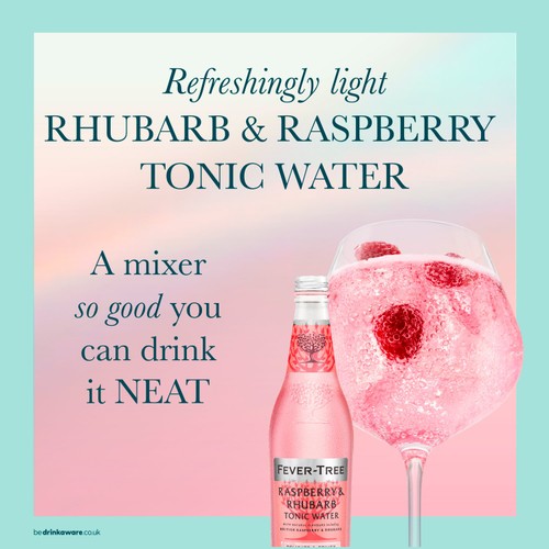 Fever-Tree Light Rhubarb & Raspberry Tonic 