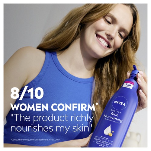 NIVEA Body Lotion for Dry Skin, Rich Nourishing