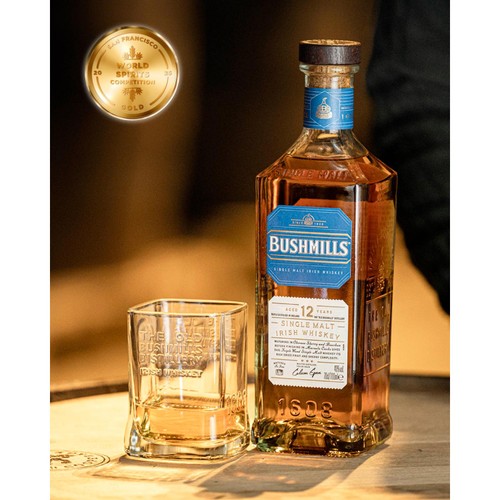 Bushmills 12 Year Old Single Malt Irish Whiskey