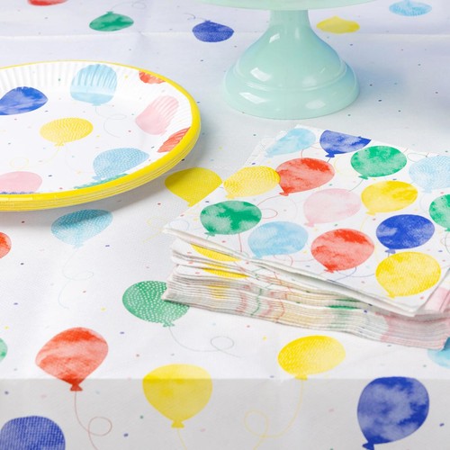 Table Fun Balloon Paper Party Plates