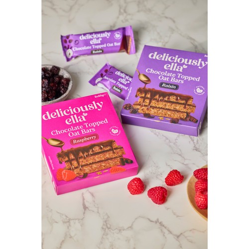 Deliciously Ella Raisin Chocolate Topped Oat Bar Multipack