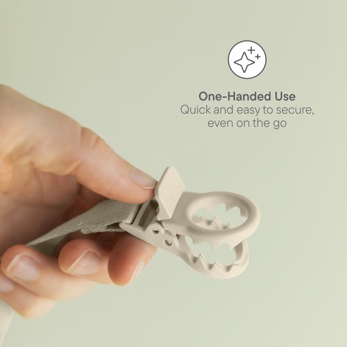 BIBS Pacifier Clip Loop Ivory