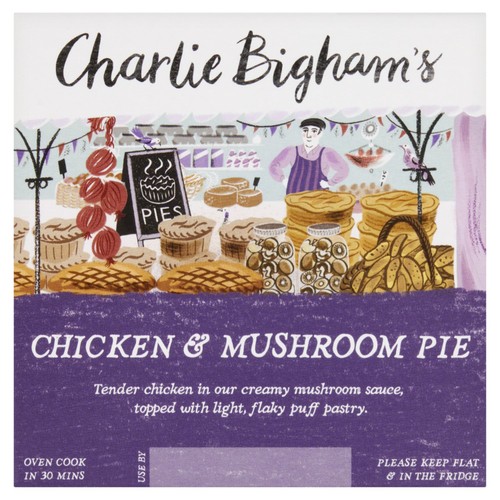 Charlie Bigham's Chicken & Mushroom Ceramic Pie For 1