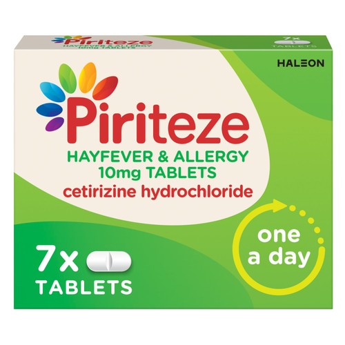 Piriteze Hayfever & Allergy Relief Antihistamine Cetirizine