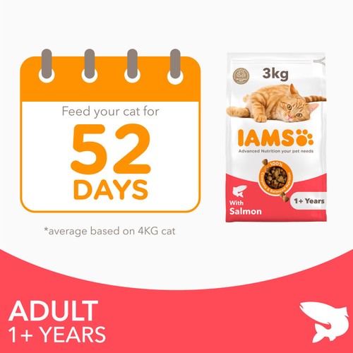 IAMS Adult Dry Cat Food Salmon